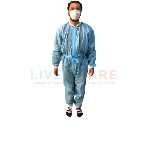 Protective Coverall Suit without Hood and Shoe Cover