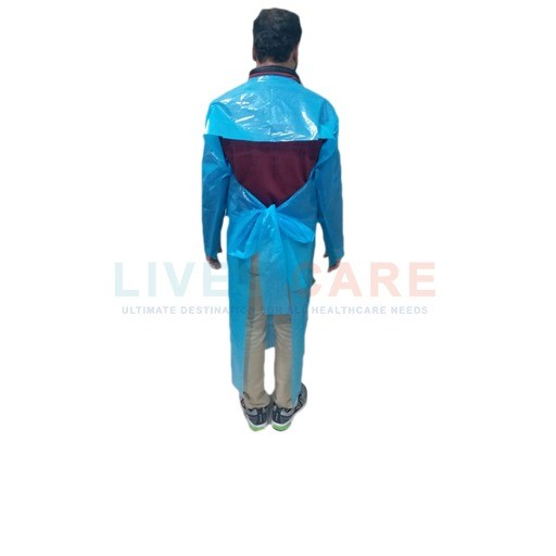 Plastic Isolation Gown (PE Gown) with Thumbhole
